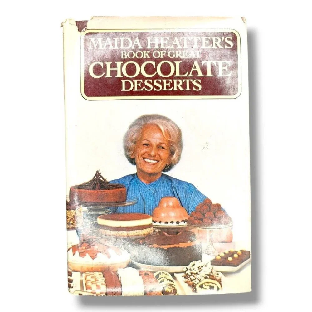 Maida Heatter's Book of Great Chocolate Desserts 1980 Vintage Cookbook